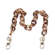 Acrylic Decoration Chains Purse Bag Handle, with Aluminum Links and Alloy Swivel Clasps, for Replacement Bag Accessories, Light Gold, 16.14 inch(41cm)(AJEW-BA00008)