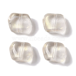 Baking Paint Glass Beads, Nuggets, Clear, 8x9.5x5mm, Hole: 0.8mm(GLAA-S202-12A)