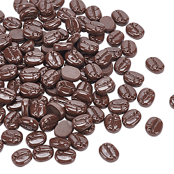 120Pcs Opaque Resin Decoden Cabochons, Imitation Food, Coffee Bean, Coconut Brown, 17x13.5x6mm(RESI-NB0001-93)