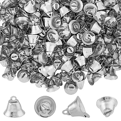 SUPERFINDINGS 240Pcs Alloy Bell Pendants, Bell Charms, Jewelry Making Findings, Platinum, 14.5x16mm, Hole: 2.5mm(FIND-FH0008-16)