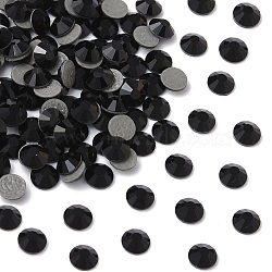 Preciosa&reg Crystal Hotfix Flatback Stones, Czech Crystal, Round(438 11 612 Chaton Rose VIVA 12 &reg), 23980 Jet, SS6(1.9~2.1mm)(Y-PRC-HSS6-23980)
