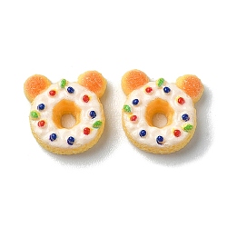 Artificial Food Resin Cabochons, Donut, 11x9.5x3.5mm(CRES-Q006-03A)