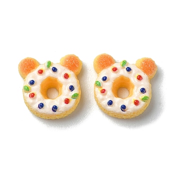 Artificial Food Resin Cabochons, Donut, 11x9.5x3.5mm