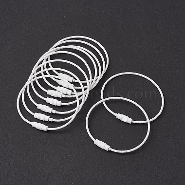 White Ring 201 Stainless Steel Keychain Clasps