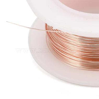 Round Copper Jewelry Wire(CWIR-I002-0.4mm-RG-NR)-2
