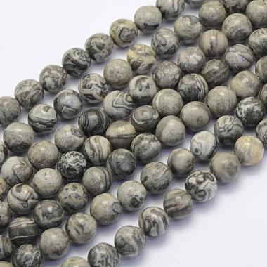 4mm Round Netstone Beads