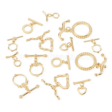 14Pcs 7 Styles Brass Toggle Clasps(KK-TA0008-51)-2