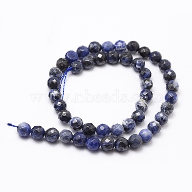 Natural Sodalite Beads Strands(X-G-D840-19-8mm)-2