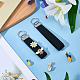 2Pcs Felt Badge Holders Keychain Clasps(FIND-CP0004-06B)-4