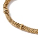 316 Stainless Steel Round Mesh Chain Bracelet for Men Women(BJEW-G655-05G)-2