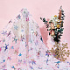 Snowflake Pattern Polyester Lace Fabic(DIY-WH0061-020C)-4