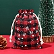 Christmas Themed Burlap Drawstring Bags(XMAS-PW0001-236D)-1