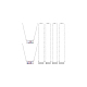 unicraftale 6pcs collier pendentif rectangle dôme vierge en verre(NJEW-UN0001-36)-8