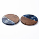 Transparent Resin & Walnut Wood Pendants(X-RESI-T035-35C)-3