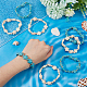 8Pcs 2 Colors Dyed Synthetic Turquoise Tortoise Beaded Stretch Bracelets Set for Women(BJEW-DC0001-04)-3