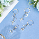 4Pcs 4 Styles Alloy Keychains(KEYC-SP0001-38)-3
