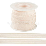5 Yards Sparkle Polyester Ribbons, Glitter Ribbon, Garment Accessories, with 1Pc Plastic Spools, Lime, 5/8 inch(15mm)(OCOR-TA0003-53A)