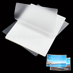 50 Sheets Laminating Pouch Film Photo Protecting Sheets, for Hot Laminator, Clear, 307x220mm(AJEW-PH0003-95)