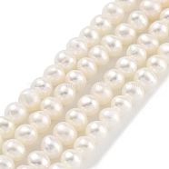 Natural Cultured Freshwater Pearl Beads Strands, Potato, Floral White, 3.5~4mm, Hole: 0.5mm, about 45~59pcs/strand, 6.89~7.68 inch(17.5~19.5cm)(PEAR-C003-05C)