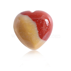 Natural Mookaite Healing Stones, Heart Love Stones, Pocket Palm Stones for Reiki Ealancing, Heart, 15x15x10mm(PW-WG39375-13)
