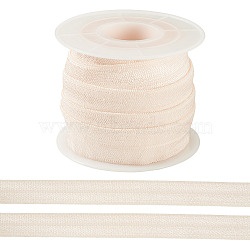 5 Yards Sparkle Polyester Ribbons, Glitter Ribbon, Garment Accessories, with 1Pc Plastic Spools, Lime, 5/8 inch(15mm)(OCOR-TA0003-53A)