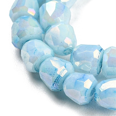 Electroplate Glass Beads Strand(GLAA-G088-03-01C)-4