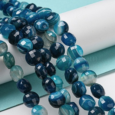 brins de perles d'agate à bandes naturelles(G-K351-A11-02)-2