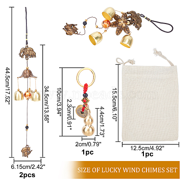 nbeads 4Stück DIY-Schlüsselanhänger-Ornament-Sets zum Aufhängen(DIY-NB0005-05)-5