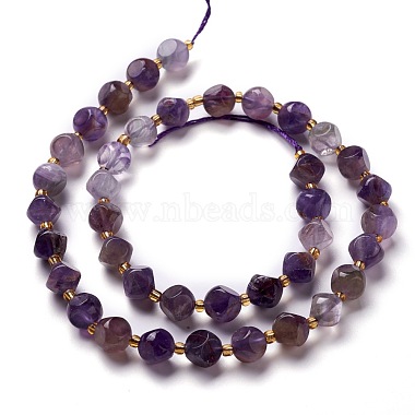 Natural Amethyst Beads Strands(G-M367-29B)-2