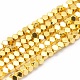 Electroplate Non-magnetic Synthetic Hematite Beads Strands(G-L485-10C-G)-1