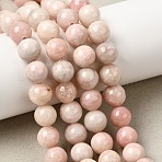Natural Pink Opal Beads Strands, Round, 8mm, Hole: 1.2mm, about 45~46pcs/strand, 14.96 inch(38cm)(G-G829-03-8mm)
