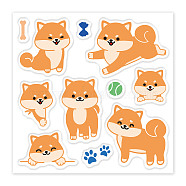 PVC Sakura Stamp, for DIY Scrapbooking, Dog, 100x100mm(DIY-WH0486-018)