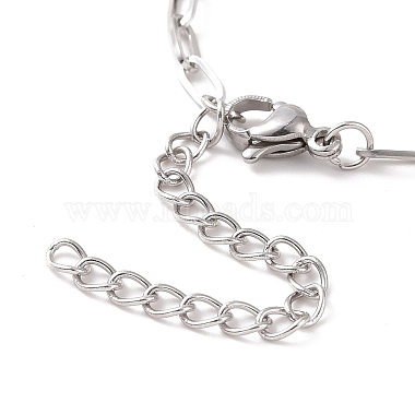 304 Stainless Steel Cable Chain Bracelet for Men Women(BJEW-E031-05F-P)-3