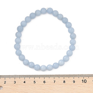 Natural Angelite Stretch Bracelets(BJEW-JB03738-05)-5