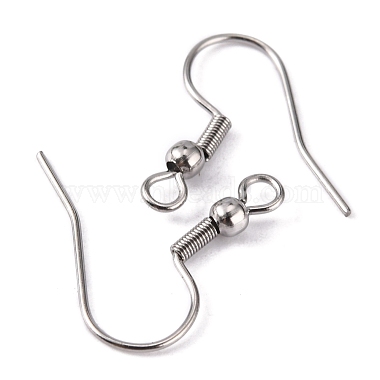 316 Surgical Stainless Steel Earring Hooks(STAS-O032-01)-2