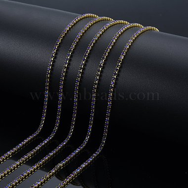 Brass Rhinestone Strass Chains(CHC-N017-003A-A01)-4