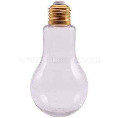 bouteille en plastique créatif en forme d'ampoule(AJEW-NB0001-05)-4
