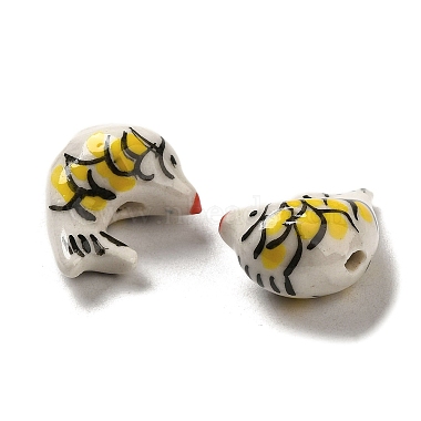 Handmade Printed Porcelain Beads(PORC-E015-18)-3