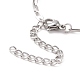304 Stainless Steel Cable Chain Bracelet for Men Women(BJEW-E031-05F-P)-3