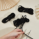 4pcs 2 Sizes Polyester Elastic Cords with Metal Cord End(OCOR-WH0063-116)-3
