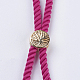 Nylon Twisted Cord Bracelet Making(MAK-F018-16G-RS)-2
