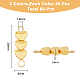 80Pcs 2 Colors Alloy Connector Charms(PALLOY-HY0001-01)-2