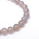 Round Natural Grey Agate Bead Strands(G-R345-4mm-07)-2