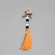 Тема старшего года деревянная шерстяная пряжа кисточки подвесные украшения(HJEW-TAC0013-08A)-1