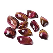 Natural Tiger Eye Pendants, Dyed & Heated, Nuggets, 31.5~48.5x19~25x7.5~11.5mm, Hole: 1mm(G-K318-04)
