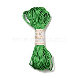 Polyester Embroidery Floss, Cross Stitch Threads, Green, 2mm, 10m/bundle(OCOR-C005-B25)