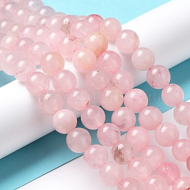 Natural Rose Quartz Dyed Beads Strands(G-B046-07-6MM)-2