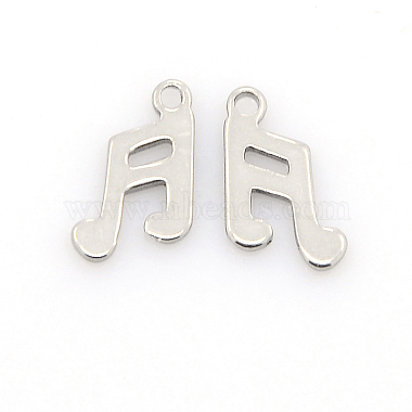Stainless Steel Color Musical Note Stainless Steel Charms