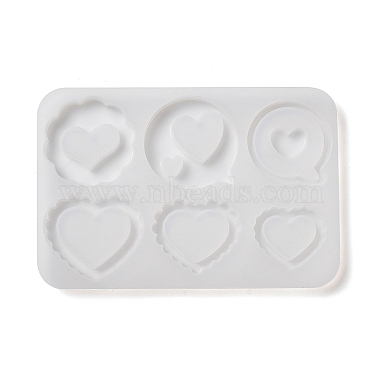 Heart Shape Quicksand DIY Silicone Mold(DIY-K073-10B)-2