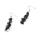Boucles d'oreilles pendantes en perles d'obsidienne naturelle(EJEW-JE04649-10)-1